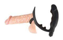 Black Velvets Black Velvets Ring & Vibro Plug - vibračný masér prostaty a krúžok okolo penisu
