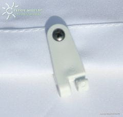 Peddy Shield Posuvné háčiky na slnečné plachty 20 ks biele