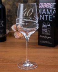 Diamante Výročný pohár na víno k 40. výročiu