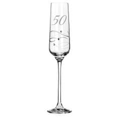 Diamante Výročný pohár na šampanské a prosecco k 50. výročiu