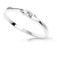Cutie Diamonds Minimalistický prsteň z bieleho zlata s briliantmi DZ6714-3053-00-X-2 (Obvod 51 mm)