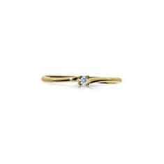Cutie Diamonds Trblietavý prsteň zo žltého zlata s briliantom DZ6733-2948-00-X-1 (Obvod 49 mm)