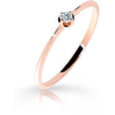 Cutie Diamonds Jemný prsteň z ružového zlata s briliantom DZ6729-2931-00-X-4 (Obvod 53 mm)