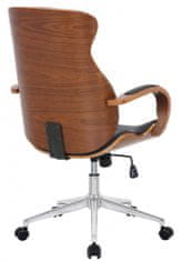 BHM Germany Kancelárska stolička Melilla, syntetická koža, orech / čierna