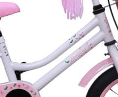 Amigo Detský bicykel Magic pre dievčatá, 14", biely
