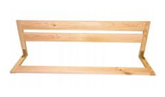 Čisté dřevo Drevená bezpečnostná zábrana do postele 127 cm