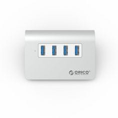 Orico USB3.0 4-portový Hub, hliníkové prevedenie; M3H4