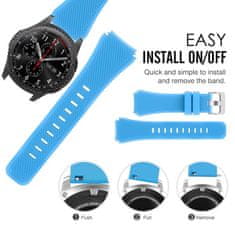 BStrap Silicone Sport remienok na Samsung Galaxy Watch 3 45mm, dark blue