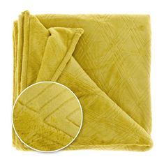 Unique Living hebučká deka Auke, žltá 150x200 cm