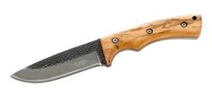 Herbertz 104210 vonkajší nôž 10,5 cm, drevo Zebrawood, kožené puzdro
