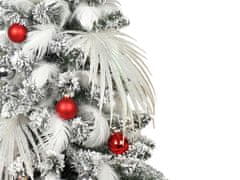 LAALU Ozdobený umelý vianočný stromček POLÁRNA ČERVENÁ 60 cm s LED OSVETLENÍM V KVETINÁČI