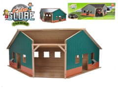 Drevená garáž/farma 38 x 100 x 38 cm 1:16 v krabici