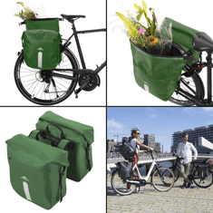 Dutch Mountains Taška na bicykel Bicycle Bag Double Green