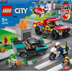 LEGO City 60319 Hasiči a policajná naháňačka