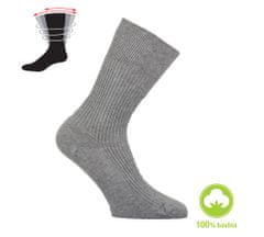 RS Zdravotné ponožky zo 100% bavlny EU 47-50 BLACK (čierna)