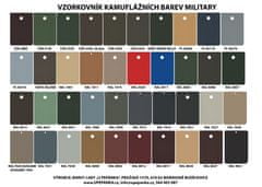Kamuflážní barvy 2-Komponentné polyuretánové MILITARY, matné, set s tužidlom, odtiene ČSN, ČSN 1999, 1,25kg SET