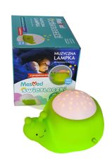 MesMed prenosná magická nočná lampička, slimák - zelená