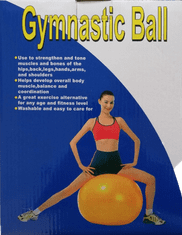  Gymnastická relaxačná lopta gym ball 75 cm modrá