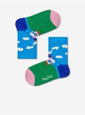 Sada modrých vzorovaných ponožiek Happy Socks 27-30