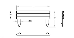 PROFITsystem G-D Drevený oddeľovač trávnika borovica "Otakar" ø5 15/30x55cm