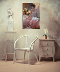 Peknastena Obrazy na stenu - Olejomaľba Žena na posteli 70x50cm