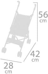 DeCuevas 90048 Skladací kočík pre bábiky golfové palice SWEET 2022 - 56 cm