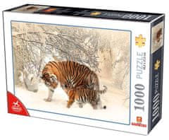 DEICO Puzzle Tiger s mláďaťom 1000 dielikov