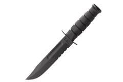 KA-BAR® KB-1214 Black Utility taktický nôž 17,9cm, čierna, Kraton, puzdro Kydex