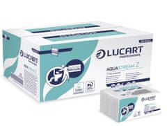 Lucart Professional Papierové uteráky "Aquastream", biela, 2-vrstvové, skladané Z