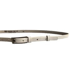 Penny Belts Dámsky kožený opasok 15-1-00 White (Dĺžka opasku 100 cm)