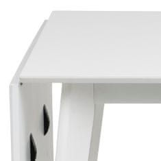 Design Scandinavia Jedálenský stôl Roxby, 80-120 cm, biela