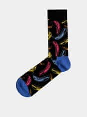 Čierne vzorované ponožky Happy Socks Andy Warhol Banana 36-40