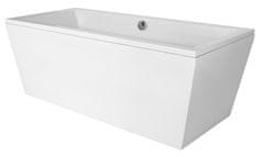 Hopa vaňa voľne stoj.zo sanitárneho kompozitu VERA (LUZZI)1800 × 800 mm, biela farba VANLUZ180 - Besco