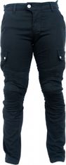 SNAP INDUSTRIES nohavice jeans CARGO Short čierne 42