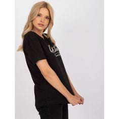 Dámske bavlnené tričko s aplikáciou BLESS black HB-TS-3082.49P_386292 S