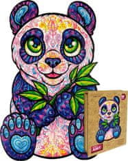 Puzzler Magic Wood Drevené puzzle Sladká panda Amy 100 dielikov