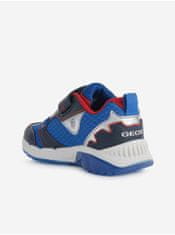 Geox Červeno-modré chlapčenské topánky so svietiacou podrážkou Geox Spaziale 37