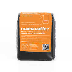 mamacoffee Brasil káva Olhos d' Agua 250 g - čokoláda, lieskové oriešky, hrozienka