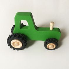 Fraise et Bois Malý drevený traktor Joseph - zelený