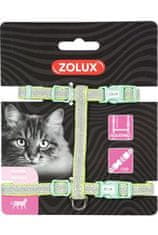 Zolux Postroj mačka SHINY nylon zelený