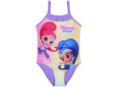 Nickelodeon SHIMMER & SHINE Jednodielne plavky fialovej farby 3-4 let 104 cm