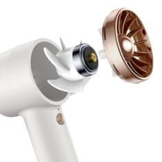 BASEUS Flyer Turbine ručný / stolný ventilátor + kábel USB / USB-C, biely