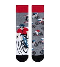 Veselé ponožky Cyklista - každá iná SIVÁ EU 40-45