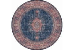 Conceptum Hypnose Okrúhly koberec Blues Chenille 150 cm modrý