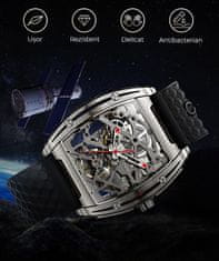 Náramkové hodinky Z-Series Titanium Automatic Mechanical Skeleton Black