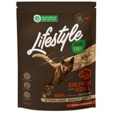Nature's Protection Nature 'Protection Cat Dry LifeStyle GF Sterilised Salmon 400 g