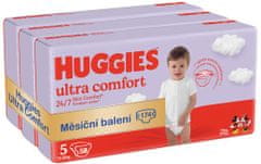 Huggies mesačné balenie Ultra Comfort Mega 5, 174 ks