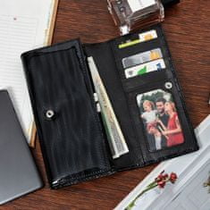 Alessandro Paoli Z20 Dámska kožená peňaženka RFID čierna