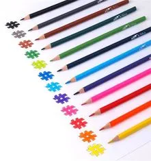 COOL BY VICTORIA Farebné ceruzky, sada, trojhranné, 12 rôznych farieb