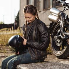 Dámska kožená moto bunda Lizza Farba vintage hnedá, Veľkosť XS